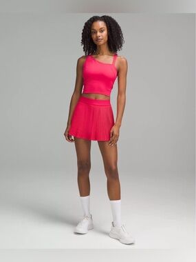 Lululemon Varsity High Rise Pleated Tennis Skirt size 4 Cherry Mist CERI